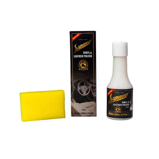 Vinyl & Dashboard Polish (125 ml) | Interior polish to protect and restore dashboards. Matte/semi-gloss finish, UV protection, Non-sticky, Compact size