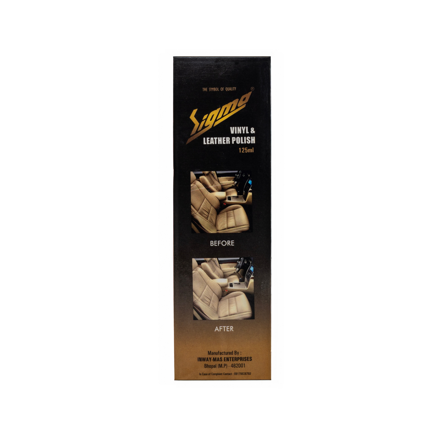 Vinyl & Dashboard Polish (125 ml) | Interior polish to protect and restore dashboards. Matte/semi-gloss finish, UV protection, Non-sticky, Compact size