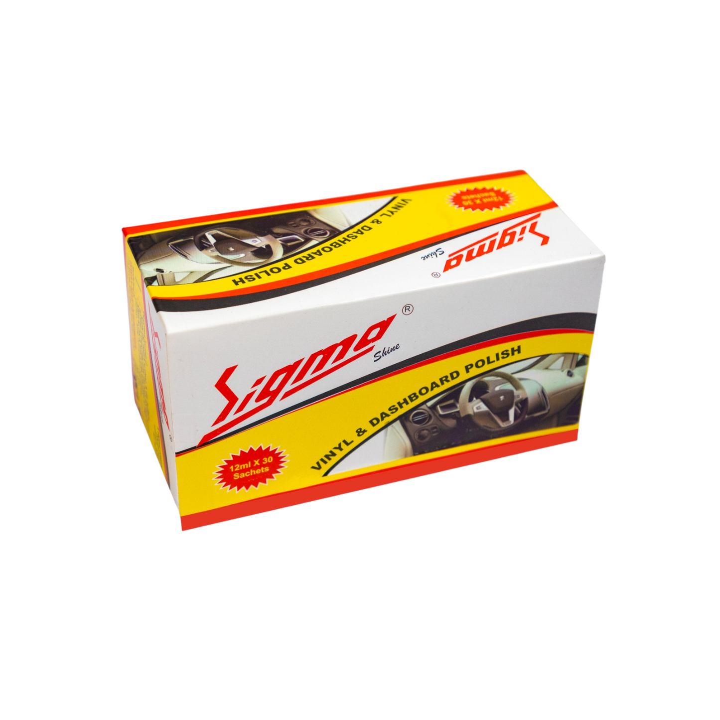 Vinyl & Dashboard Polish (12 ml - 30 pcs) | Compact, high-gloss polish to keep dashboards shiny and dust-free. Quick-application pouch, Anti-static, Enhances dashboard life, Ideal for retail/car wash