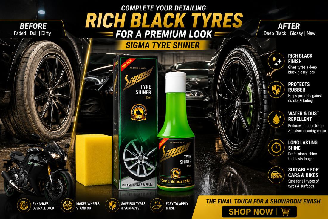 Best Tyre Shiner in India: How to Keep Your Car & Bike Tyres Looking Brand New