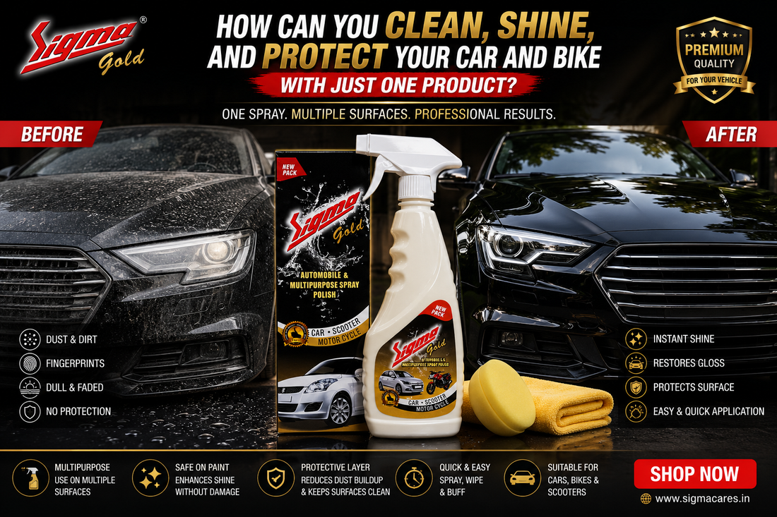 How Can You Make Your Car and Bike Shine Like New with Just One Spray?