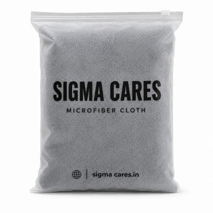 Sigma Cares 400 GSM Microfiber Car Cleaning Cloth – 60×40 CM Extra Large Soft Microfiber Towel with Suede Edging for Car & Bike Detailing – Pack of 2, Yellow Sigma Care