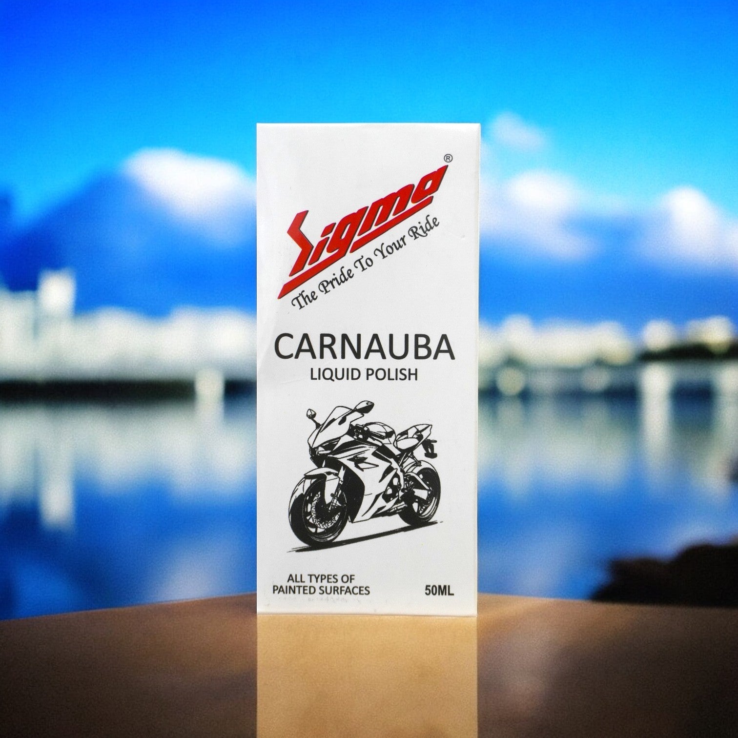 Sigma Liquid Carnauba Body Polish 100 ML + Sigma Cares Car Wash Shampoo 125 ML | High Gloss Shine & Deep Cleaning Combo Sigma Care