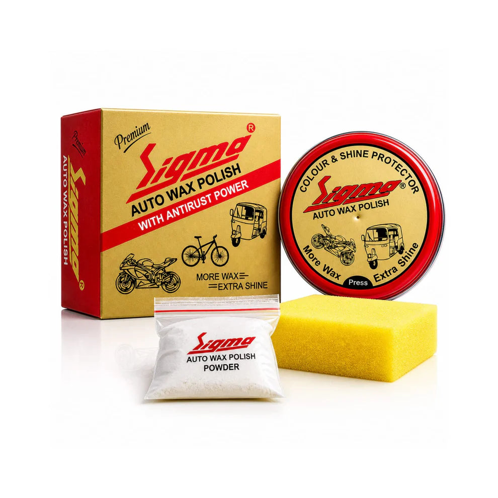 Sigma Auto Wax + Insta Shine Combo | Complete Bike & Car Polish Kit Sigma Care