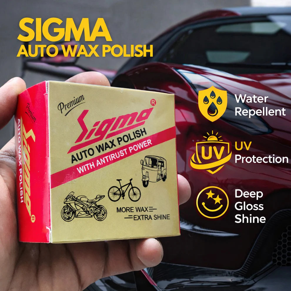 Sigma Auto Wax + Insta Shine Combo | Complete Bike & Car Polish Kit Sigma Care