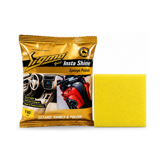 Insta Shine Gold Sponge Polish – Pack of 5 | Car, Bike & Home | Sigma Cares Sigma Care