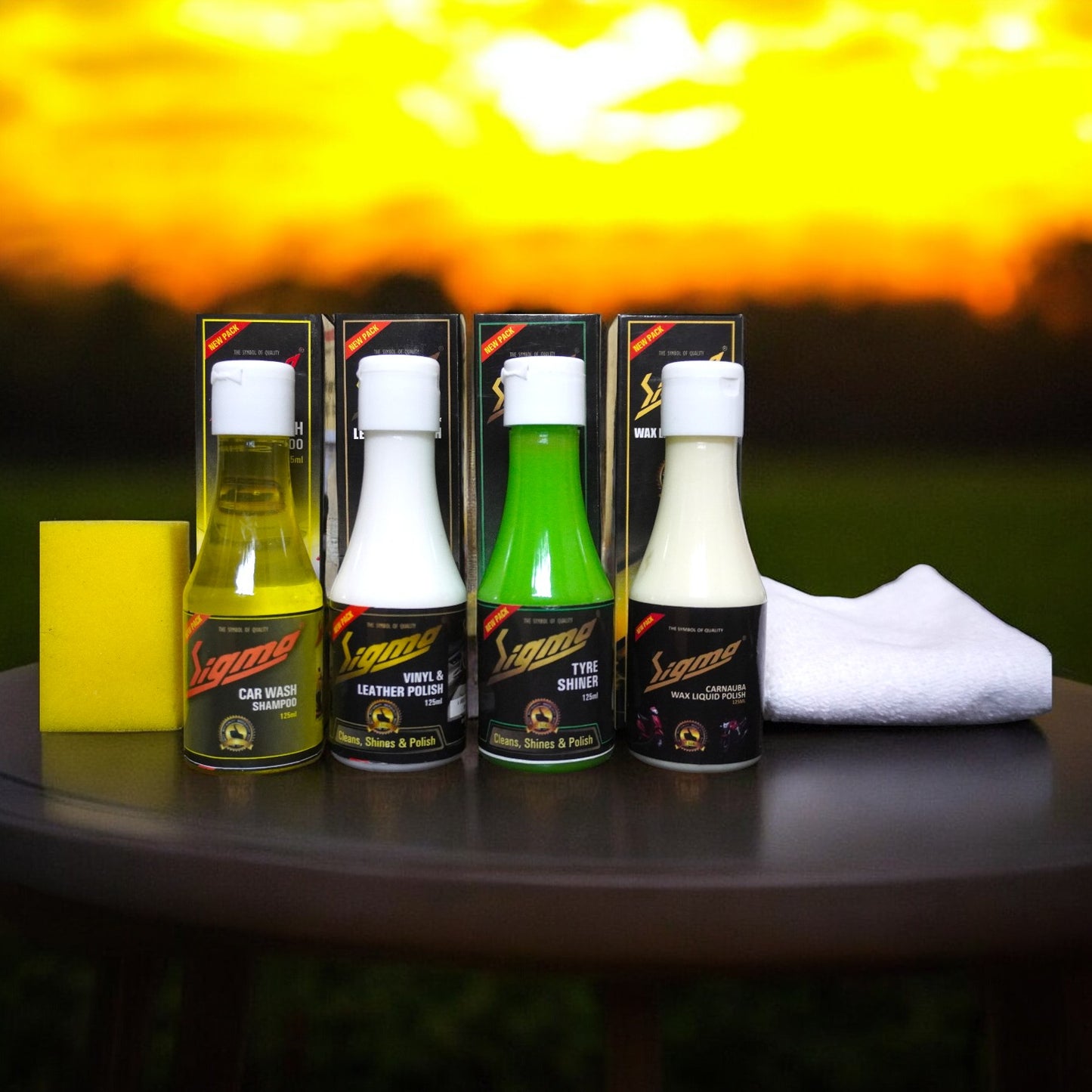 Sigma Cares Complete Car & Bike Detailing Kit – Showroom Shine, Paint Protection & Interior Care