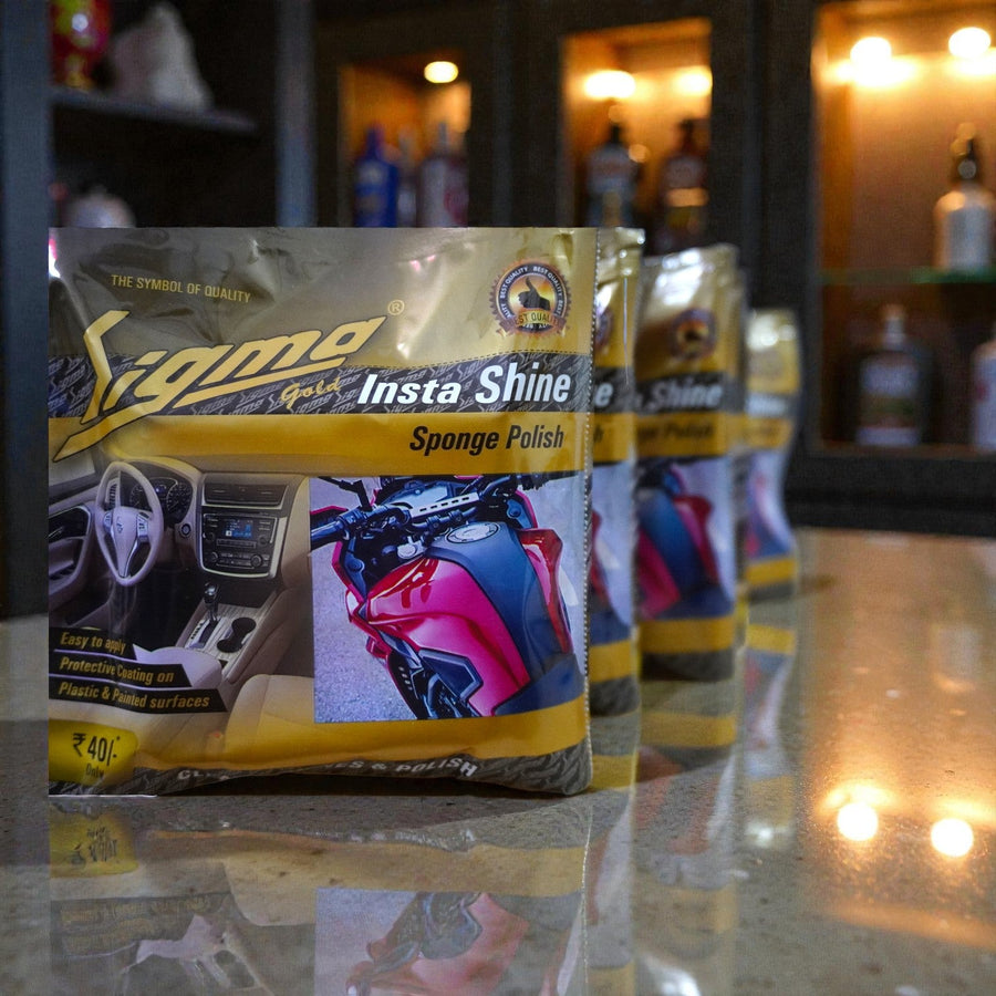 Insta Shine Gold Sponge Polish – Pack of 5 | Car, Bike & Home | Sigma Cares