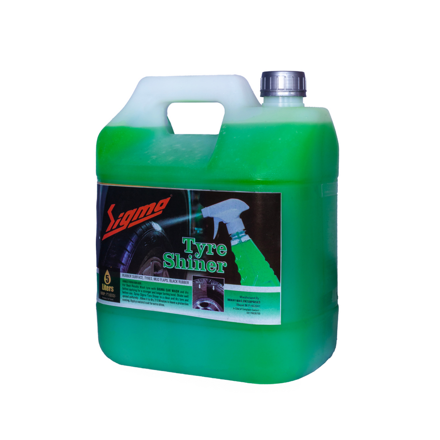 Tyre Shinner (5 Litre) | Professional tire shiner for garages and detailing. Long-lasting shine, Water-resistant, Bulk use, Cost-effective