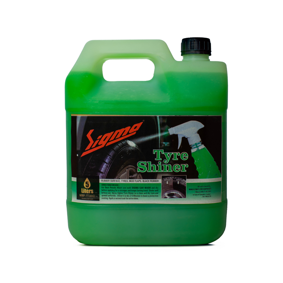 Tyre Shinner (5 Litre) | Professional tire shiner for garages and detailing. Long-lasting shine, Water-resistant, Bulk use, Cost-effective