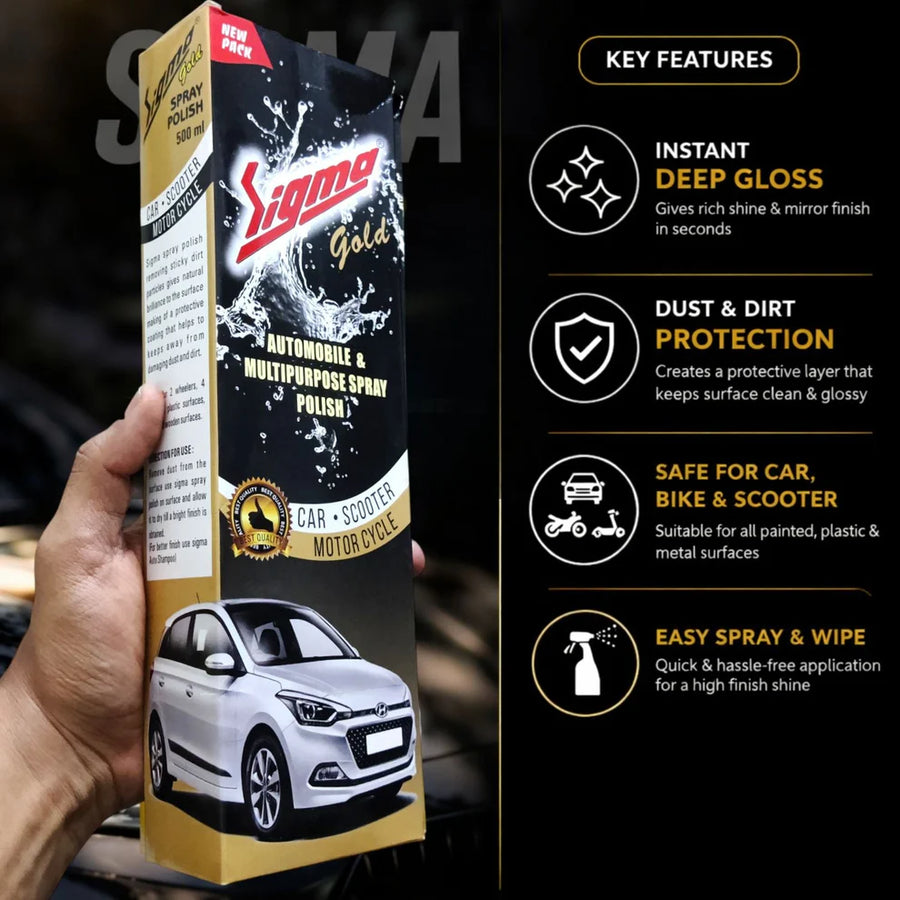 Sigma Gold Pro Detailing Kit – Complete Car and Bike Care Solution
