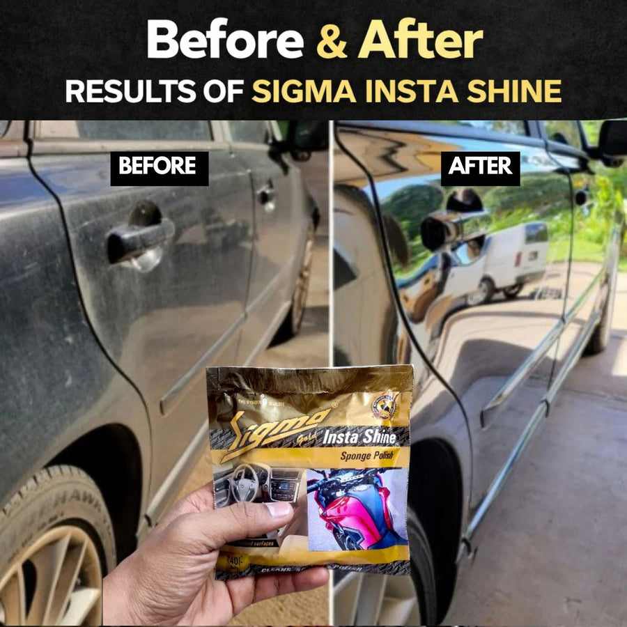 Insta Shine Gold Sponge Polish – Pack of 5 | Car, Bike & Home | Sigma Cares