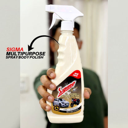 SIGMA All in One Multipurpose 500 ML Liquid Polish for Car, Motorbike, Scooter, Household, Office Care | High Gloss | Easy Application | For Interior & Exterior Surfaces -500mL. My Store