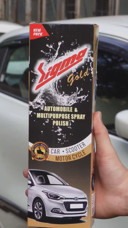 SIGMA All in One Multipurpose 500 ML Liquid Polish for Car, Motorbike, Scooter, Household, Office Care | High Gloss | Easy Application | For Interior & Exterior Surfaces -500mL.