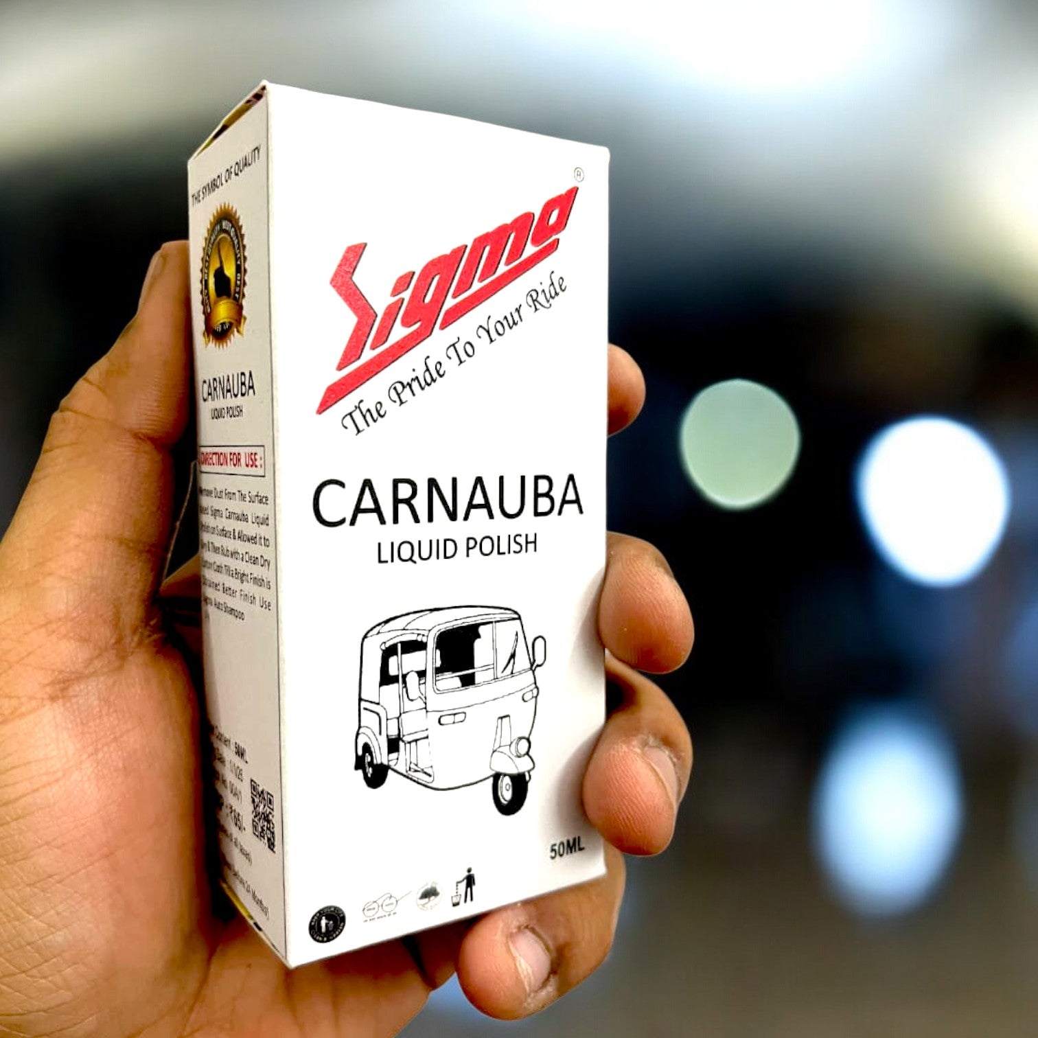 Sigma Liquid Carnauba Body Polish 100 ML + Sigma Cares Car Wash Shampoo 125 ML | High Gloss Shine & Deep Cleaning Combo Sigma Care