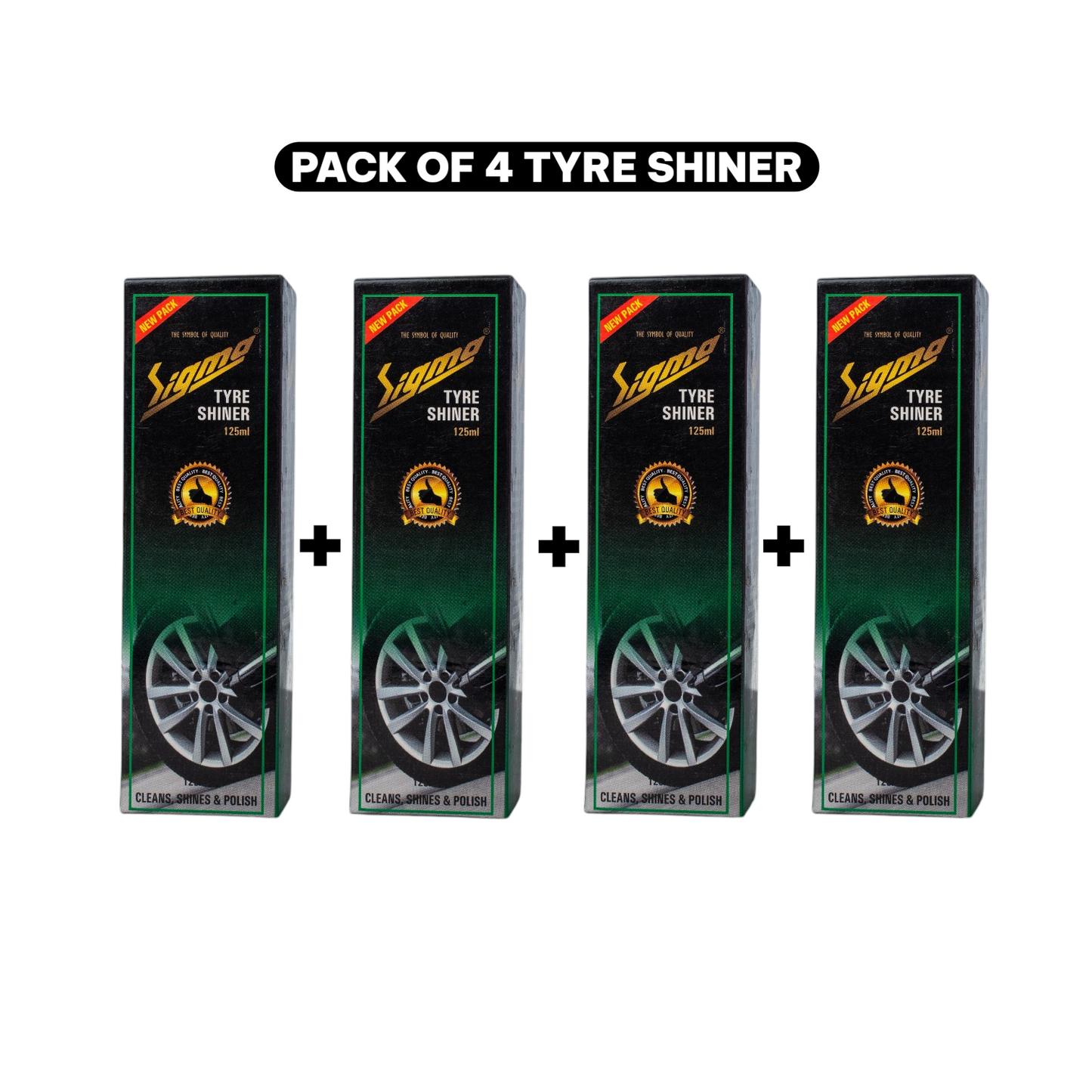 PACK OF 4 – SIGMA CARES TYRE SHINER (Special Price: ₹399 | MRP: ₹480)
